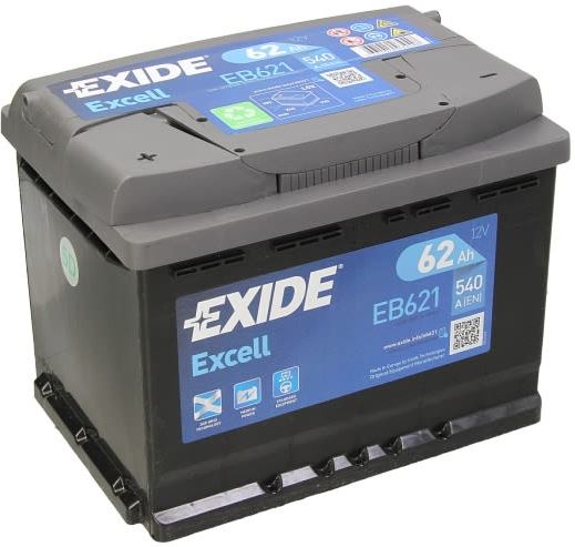 Аккумуляторная батарея Exide Excell EB621 (12В, 62А/ч)