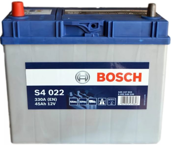 Аккумуляторная батарея Bosch S4 Silver 0 092 S40 220 (12В, 45А/ч)