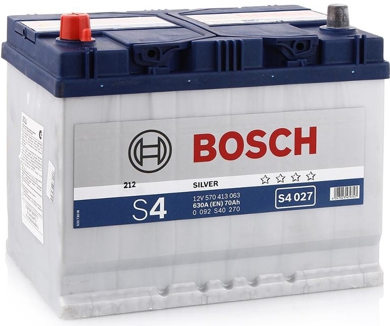 Аккумуляторная батарея Bosch S4 Silver 0 092 S40 270 (12В, 70А/ч)
