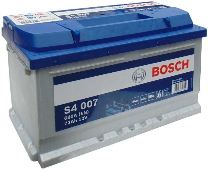 Аккумуляторная батарея Bosch S4 Silver 0 092 S40 070 (12В, 72А/ч)