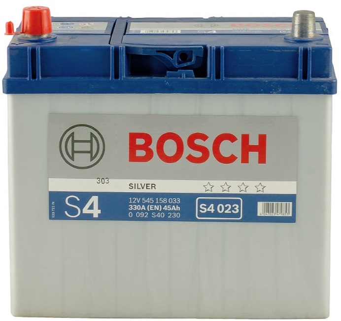 Аккумуляторная батарея Bosch S4 Silver 0 092 S40 230 (12В, 45А/ч)
