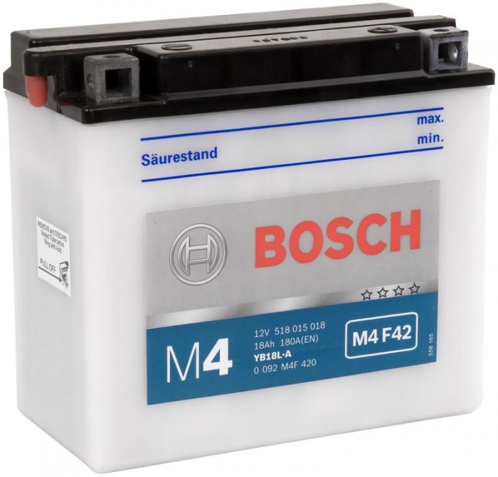 Аккумуляторная батарея Bosch Funstart FreshPack 0 092 M4F 420 (12В, 18А/ч)