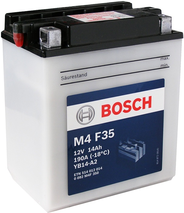 Аккумуляторная батарея Bosch Funstart FreshPack 0 092 M4F 350 (12В, 14А/ч)