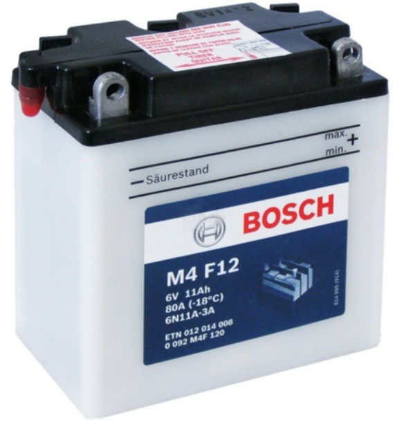 Аккумуляторная батарея Bosch Funstart FreshPack 0 092 M4F 120 (6В, 12А/ч)
