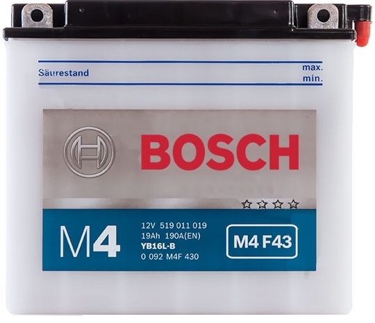 Аккумуляторная батарея Bosch Funstart FreshPack 0 092 M4F 430 (12В, 19А/ч)