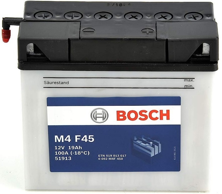 Аккумуляторная батарея Bosch Funstart FreshPack 0 092 M4F 450 (12В, 19А/ч)