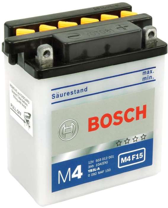 Аккумуляторная батарея Bosch Funstart FreshPack 0 092 M4F 150 (12В, 3А/ч)