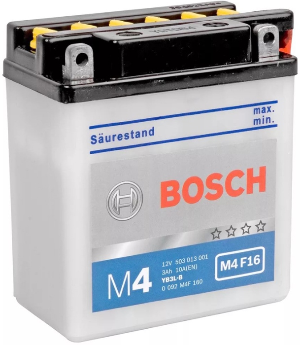 Аккумуляторная батарея Bosch Funstart FreshPack 0 092 M4F 160 (12В, 3А/ч)