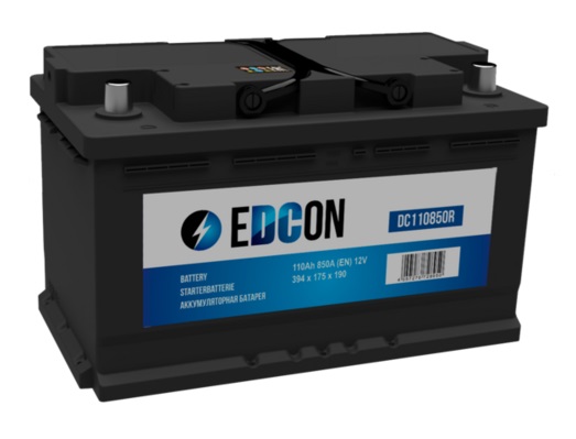 Автомобильный аккумулятор EDCON DC110850R (12В, 110А/ч)