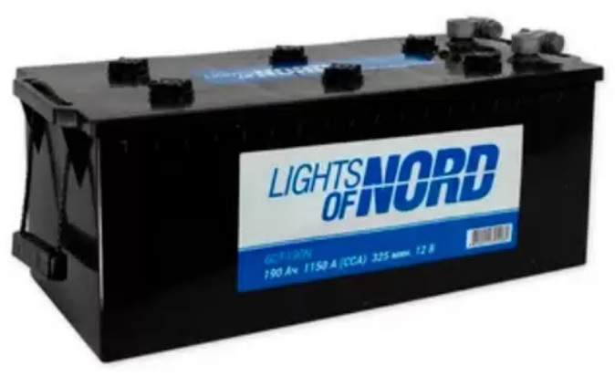 Аккумулятор Lights of Nord 6CT-190.4N 190 А/ч R+ EN1 150 А 513x223x217 