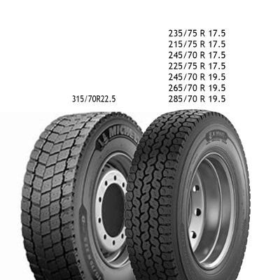 Грузовые шины MICHELIN MULTI D 215/75 R17.5 TL 126/124 M Магистральная M+S Ведущая