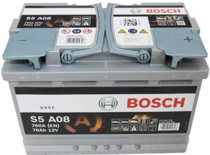 Аккумуляторная батарея Bosch 0 092 S5A 080 (12В, 70А/ч)