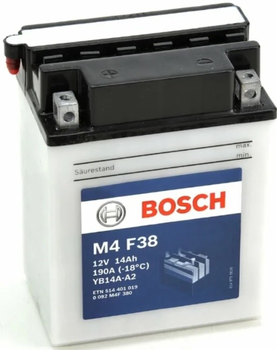 Аккумуляторная батарея Bosch 0 092 M4F 380 (12В, 14А/ч)