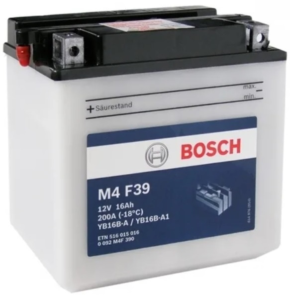 Аккумуляторная батарея Bosch Funstart FreshPack 0 092 M4F 390 (12В, 16А/ч)