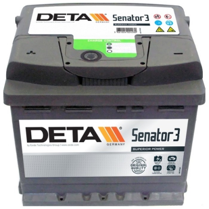 Аккумуляторная батарея DETA SENATOR3 DA641 (12В, 64А/ч)