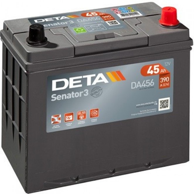 Аккумуляторная батарея DETA SENATOR3 DA456 (12В, 45А/ч)