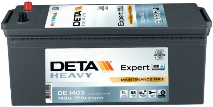 Аккумуляторная батарея DETA HVR PRO DE1403 (12В, 140А/ч)