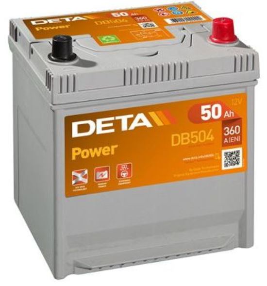 Аккумуляторная батарея DETA POWER DB504 (12В, 50А/ч)
