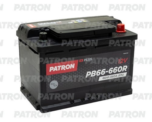 Аккумуляторная батарея PATRON PLUS PB66-660R (12В, 66А/ч)