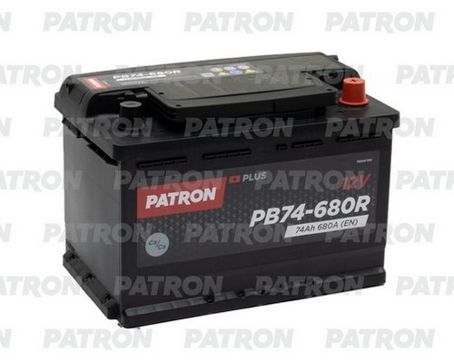 Аккумуляторная батарея PATRON PLUS PB74-680R (12В, 74А/ч)