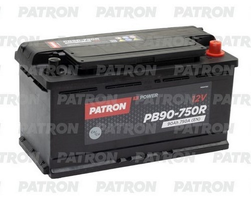 Аккумуляторная батарея PATRON POWER PB90-750R (12В, 90А/ч)