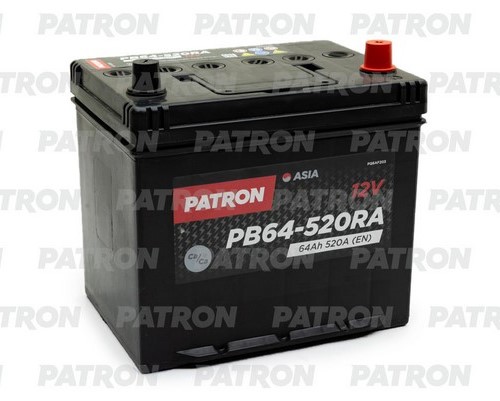 Аккумуляторная батарея PATRON ASIA PB64-520RA (12В, 64А/ч)
