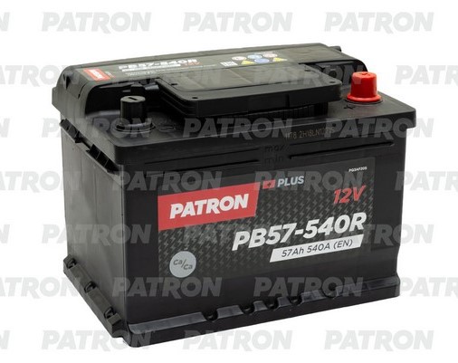 Аккумуляторная батарея PATRON PLUS PB57-540R (12В, 57А/ч)