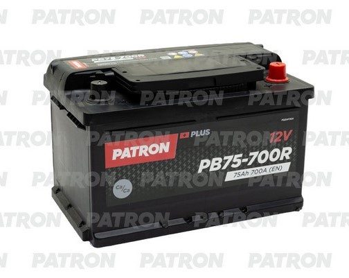 Аккумуляторная батарея PATRON PLUS PB75-700R (12В, 75А/ч)