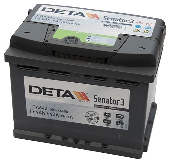 Аккумуляторная батарея DETA SENATOR3 DA640 (12В, 64А/ч)