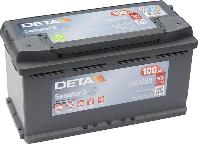 Аккумуляторная батарея DETA SENATOR3 DA1000 (12В, 100А/ч)