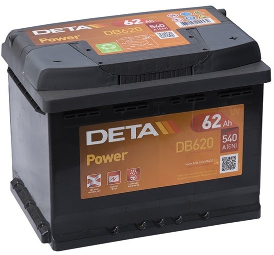 Аккумуляторная батарея DETA POWER DB620 (12В, 62А/ч)