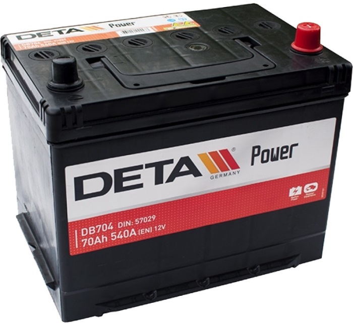 Аккумуляторная батарея DETA POWER DB704 (12В, 70А/ч)