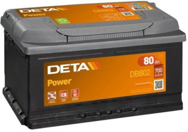 Аккумуляторная батарея DETA POWER DB802 (12В, 80А/ч)