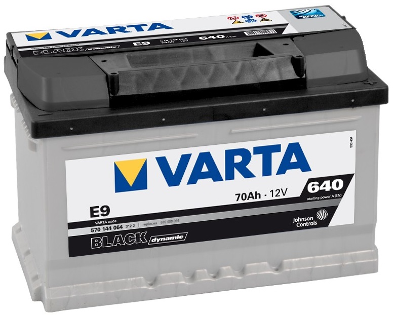 Аккумуляторная батарея VARTA Black Dynamic 570 144 064 312 2 (12В, 70А/ч)