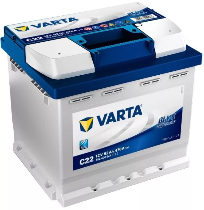 Аккумуляторная батарея VARTA Blue Dynamic 552 400 047 313 2 (12В, 52А/ч)