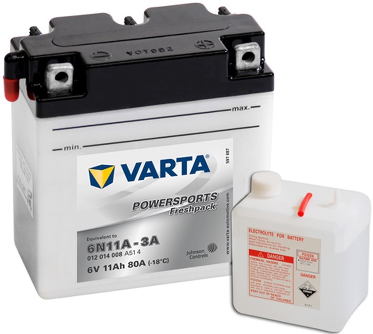 Аккумуляторная батарея VARTA Funstart FreshPack 012 014 008 (6В, 12А/ч)