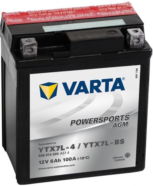 Аккумуляторная батарея VARTA Funstart AGM 506 014 005 A51 4 (12В, 6А/ч)