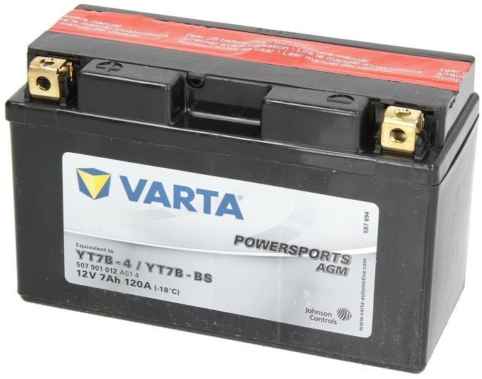 Аккумуляторная батарея VARTA Funstart AGM 507 901 012 A51 4 (12В, 7А/ч)