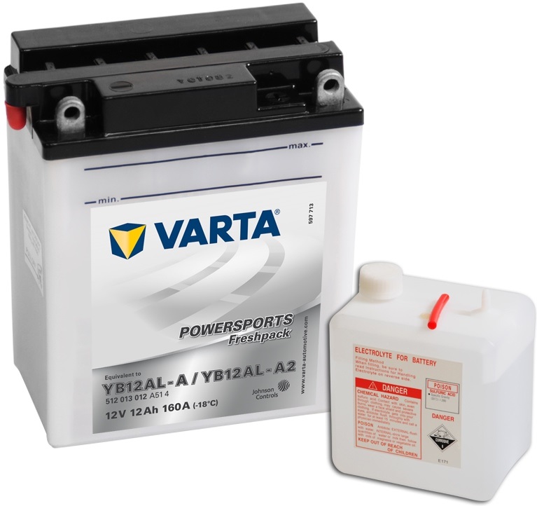Аккумуляторная батарея VARTA Funstart FreshPack 512 013 012 A51 4 (12В, 12А/ч)