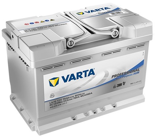 Аккумуляторная батарея VARTA 840 070 076 C54 2 (12В, 70А/ч)