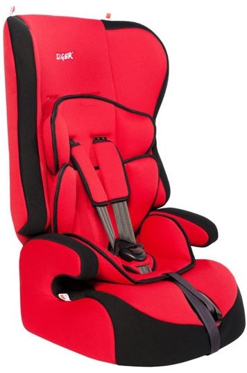 Детское автомобильное кресло SIGER Трансформер Прайм, красный