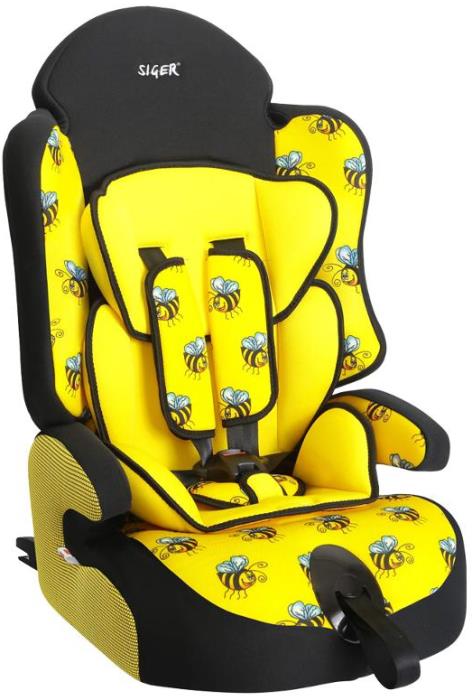 Детское автомобильное кресло SIGER Трансформер Прайм ISOFIX, цвет пчелка
