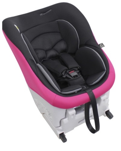 Кресло детское автомобильное Cute Fix, Isofix, черно-розовое