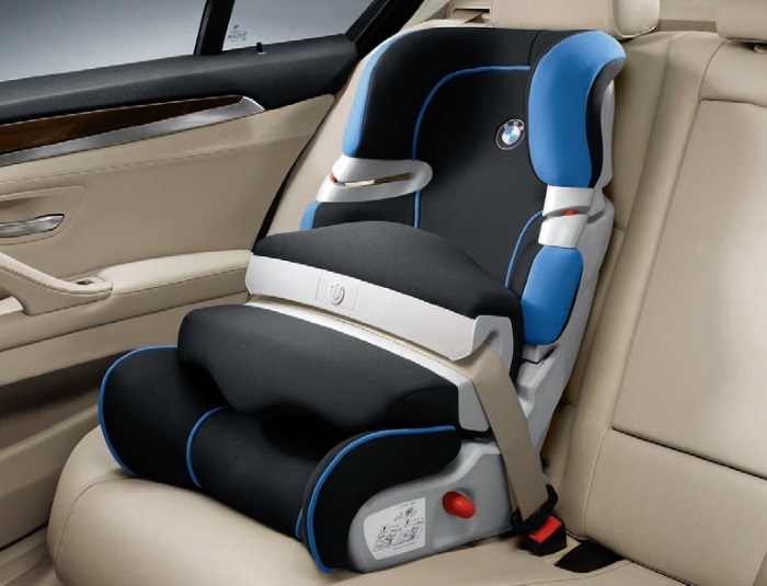 Сидение детское BMW Junior Seat I-II черно-синий 82 22 2 162 872 с креплением Isofix