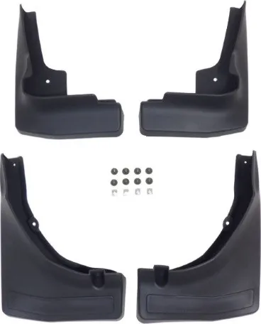 Брызговики Oem-Tuning (комплект передние + задние) под оригинальные пороги для Mercedes-Benz GLC-Класс 2015-2020
