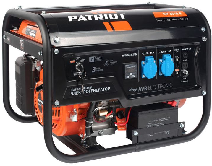 Бензиновый генератор PATRIOT GP 3510E 474101540