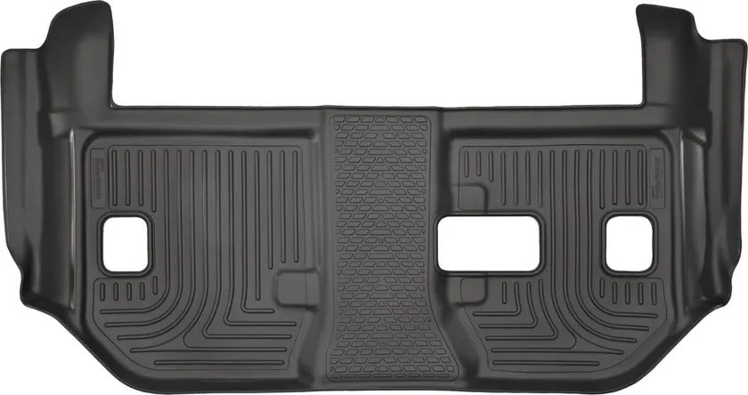 Коврики Husky Liners WeatherBeater для салона задние 3й ряд (для цельного сиденья скамейка 2-го ряда) Chevrolet Suburban 2015-2020 Черные