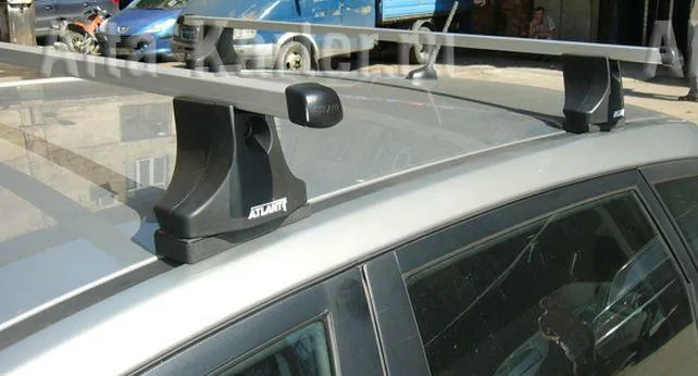 Багажник на крышу Атлант на штатные места для Mazda 6 I хэтчбек 2002-2007 (Прямоугольные дуги)
