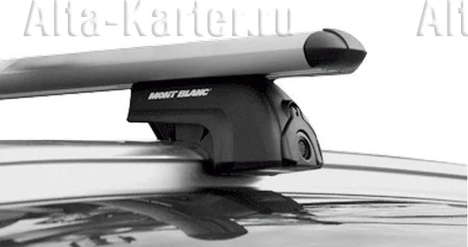 Багажник на интегрированные рейлинги Mont Blanc ReadyFit для Peugeot 508 универсал 2011-2020 (Аэродинамческие дуги)