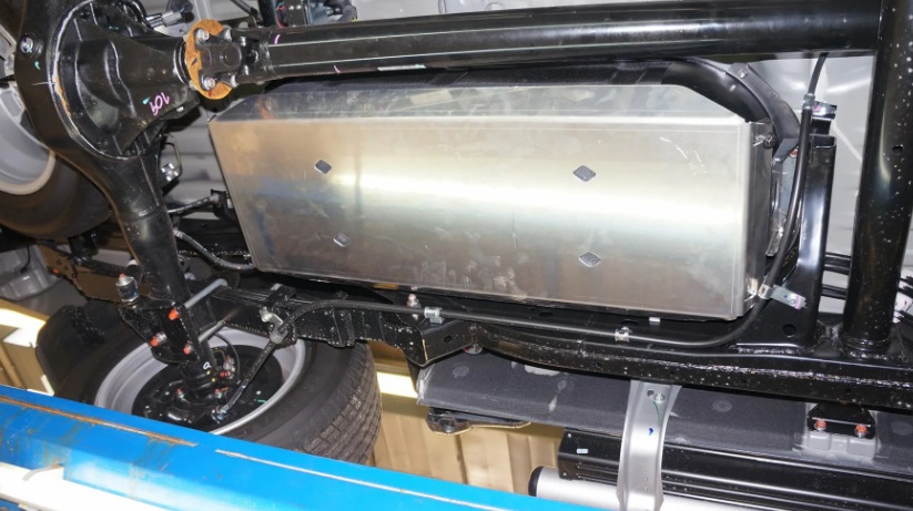 Защита алюминиевая АВС-Дизайн для топливного бака Mitsubishi L200 2006-2014